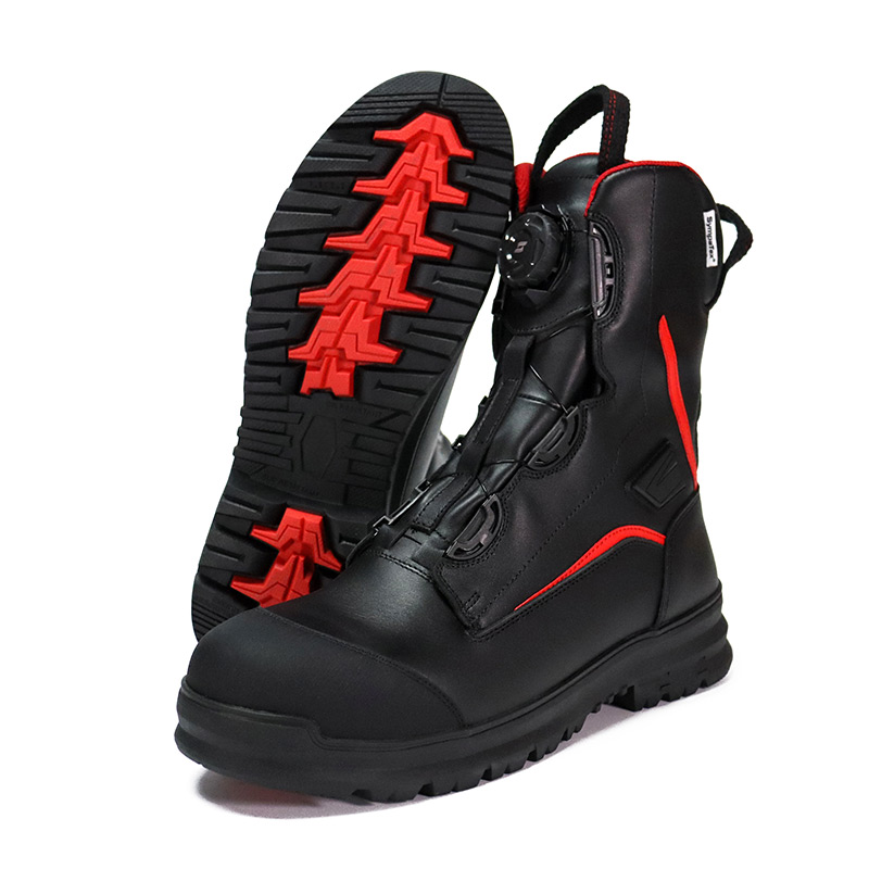 ເກີບຢາງພາລາ Outsole Activated Carbon Safety Boots Fireproof