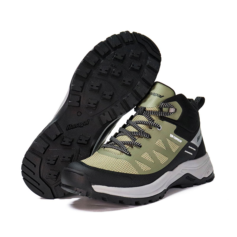 TPU ຄວາມຮ້ອນກົດ Flyknit Upper Trekking ເກີບ